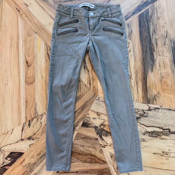 Express Stone Wash Gray Ankle Legging Stella Low Rise Zipper Accents, Women's 00 - Picture 2 of 10